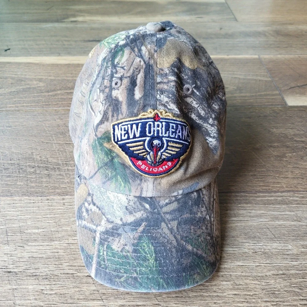 OTS New Orleans Pelicans NBA Camo Hat Adjustable Strapback Camouflage Cap OSFA